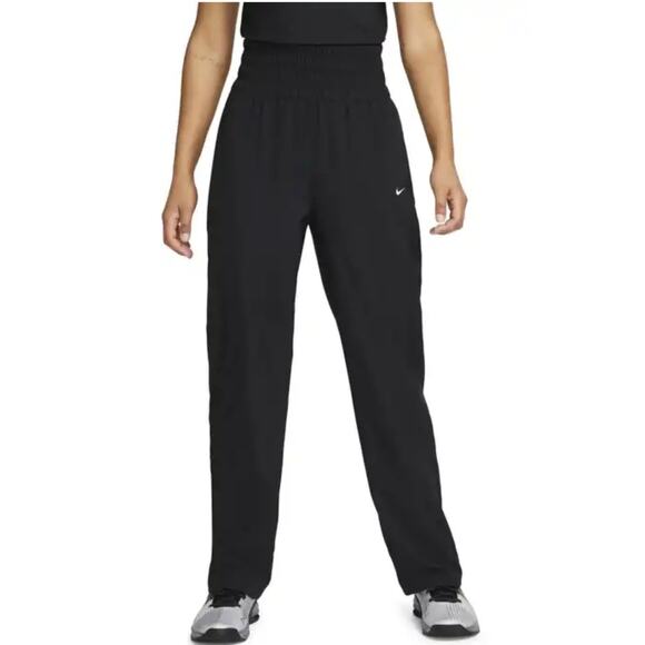Nike Dri-FIT High Rise Track Pants Black Athletic Joggers Workout Pants Sz M - Picture 1 of 10